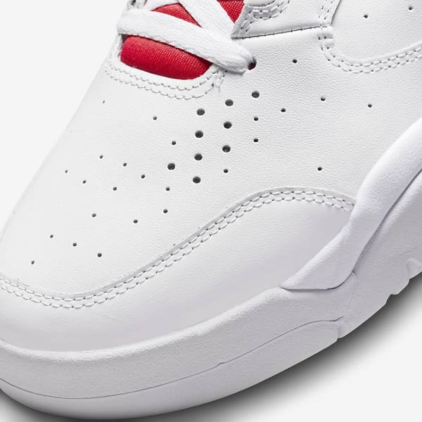 Nike Air Flight Lite Mid Moški Superge Bela / Rdeča | NK701XSQ