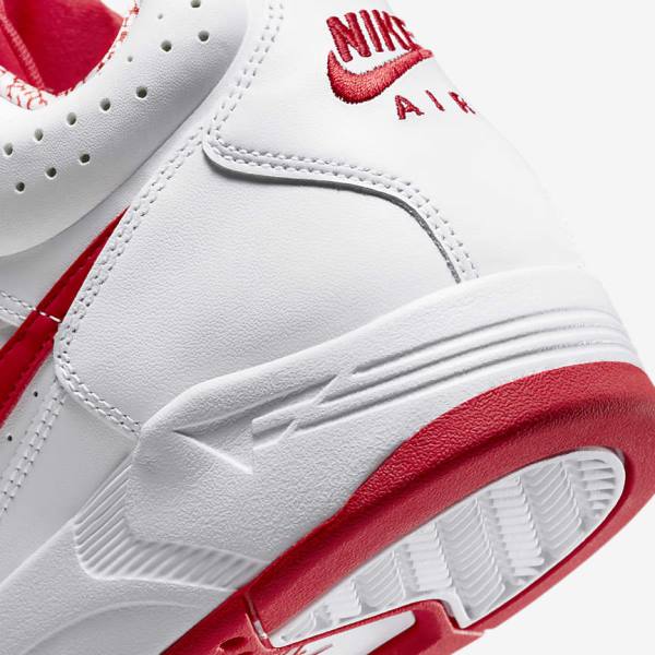 Nike Air Flight Lite Mid Moški Superge Bela / Rdeča | NK701XSQ