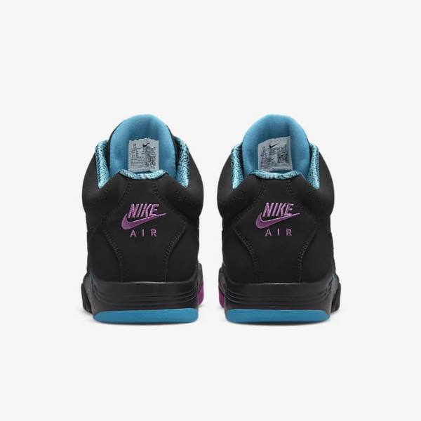 Nike Air Flight Lite Mid Moški Superge Črna / Turkizna / Rdeča Vijolična / Črna | NK390VWD