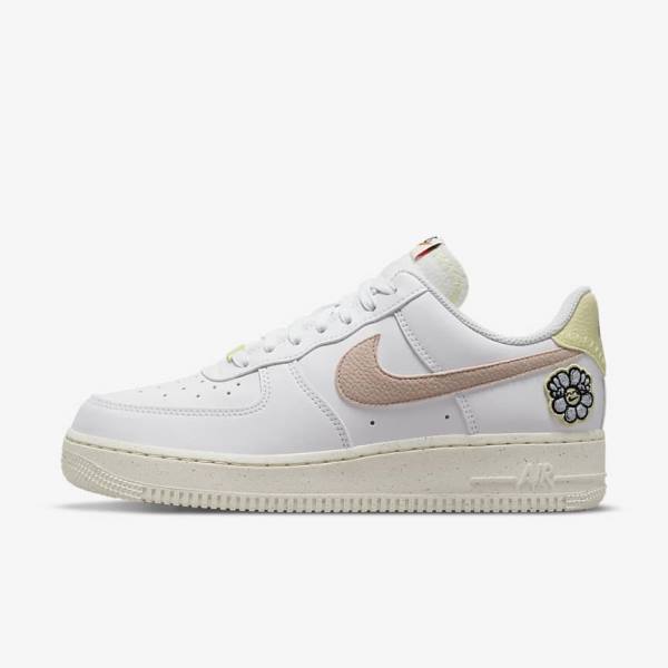 Nike Air Force 1 07 SE Ženske Superge Bela / Modra / Roza | NK841ZRT