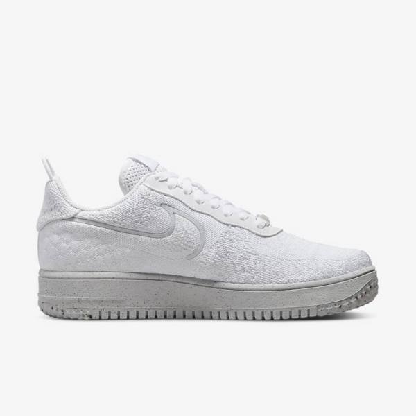 Nike Air Force 1 Crater Flyknit Next Nature Moški Superge Platina | NK912UMC