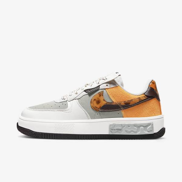 Nike Air Force 1 Fontanka Ženske Superge Rjav / Svetloba Bež / Rumena | NK631GSA