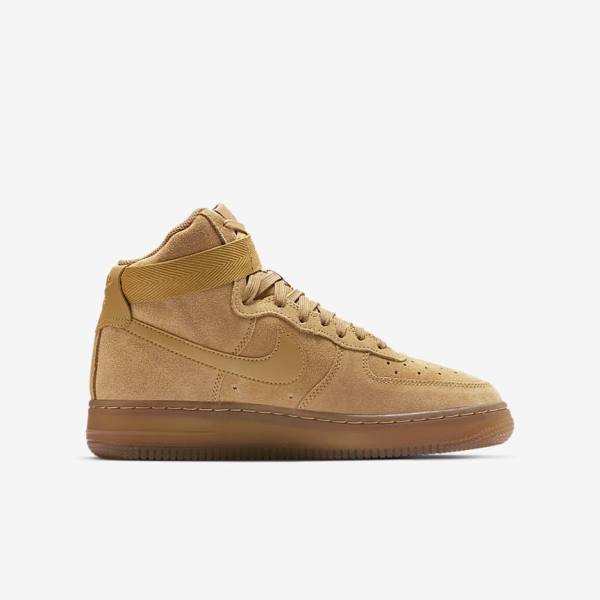 Nike Air Force 1 High LV8 3 Older Otroci Superge Rjav / Svetloba Rjav | NK453XRV