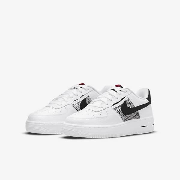 Nike Air Force 1 LV8 Older Otroci Superge Bela / Rdeča / Bela / Črna | NK649LVU