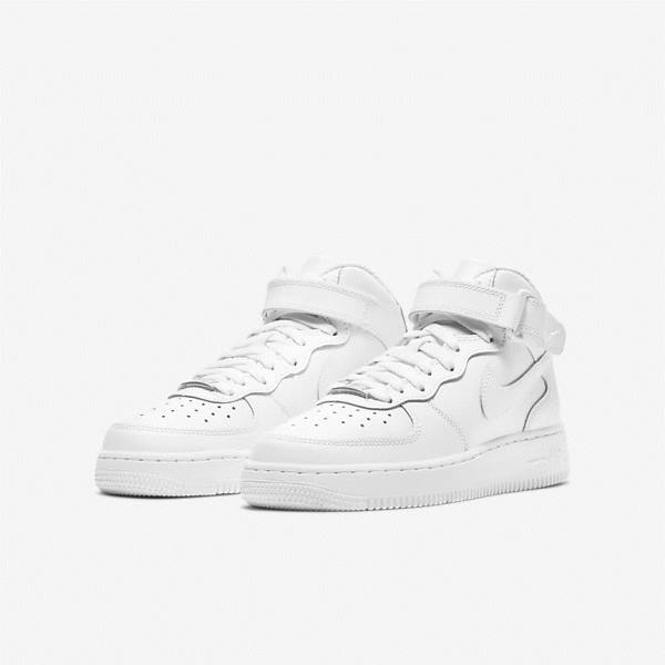 Nike Air Force 1 Mid LE Older Otroci Superge Bela | NK089IPJ