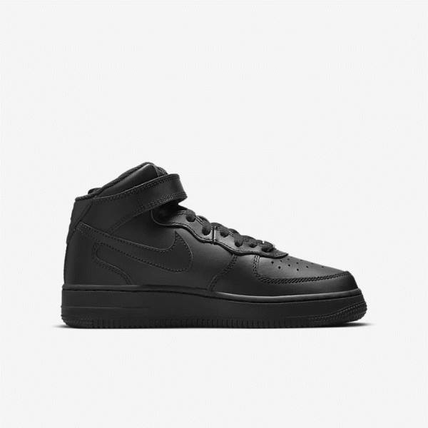 Nike Air Force 1 Mid LE Older Otroci Superge Črna | NK267FYD