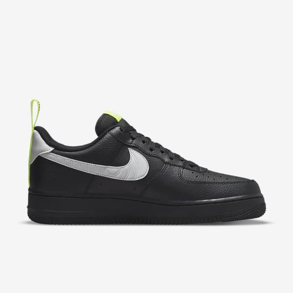 Nike Air Force 1 Moški Superge Črna / Srebrna / Bela | NK172VRK