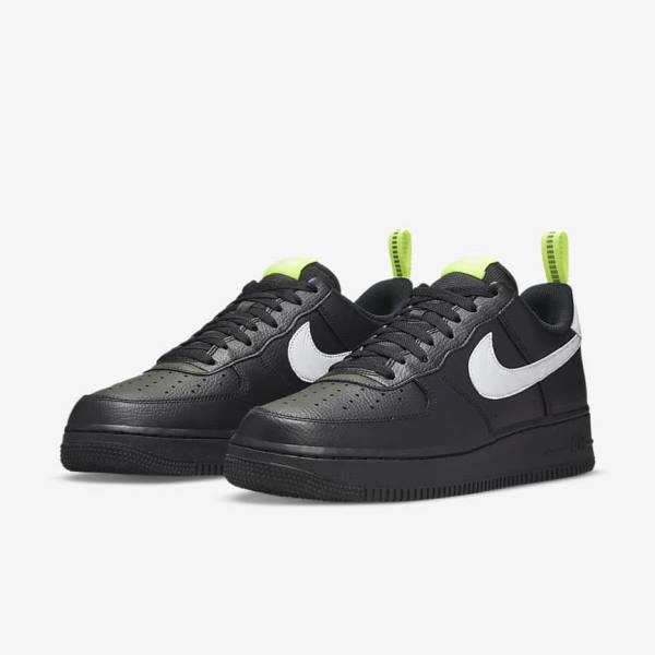 Nike Air Force 1 Moški Superge Črna / Srebrna / Bela | NK172VRK