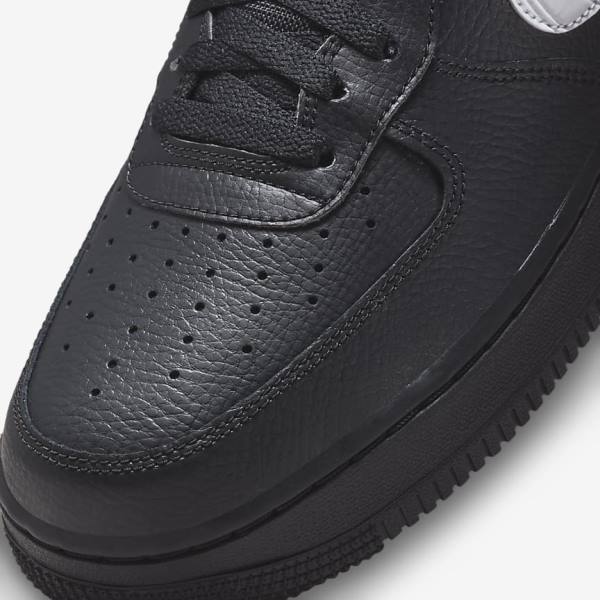 Nike Air Force 1 Moški Superge Črna / Srebrna / Bela | NK172VRK