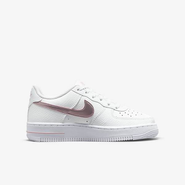 Nike Air Force 1 Older Otroci Superge Bela / Roza | NK375RTZ