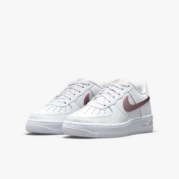 Nike Air Force 1 Older Otroci Superge Bela / Roza | NK375RTZ