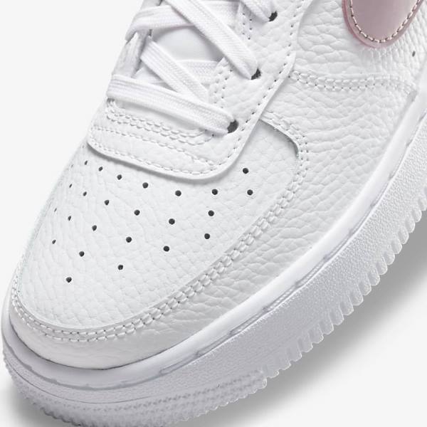 Nike Air Force 1 Older Otroci Superge Bela / Roza | NK375RTZ