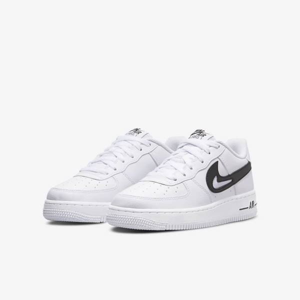 Nike Air Force 1 Older Otroci Superge Bela / Črna | NK863KMJ