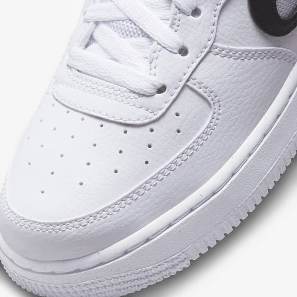 Nike Air Force 1 Older Otroci Superge Bela / Črna | NK863KMJ