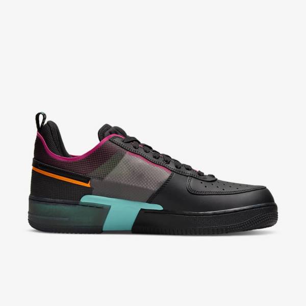 Nike Air Force 1 React Moški Superge Črna / Oranžna / Roza / Črna | NK938QVS