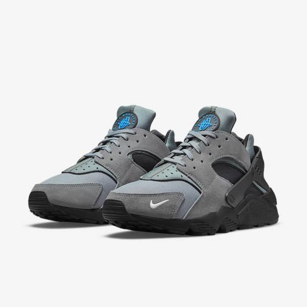 Nike Air Huarache Moški Superge Siva / Svetloba Modra / Črna / Kovinski Srebrna | NK194UVR