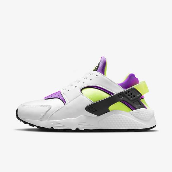 Nike Air Huarache Ženske Superge Bela / Črna / Rumena | NK926CTR