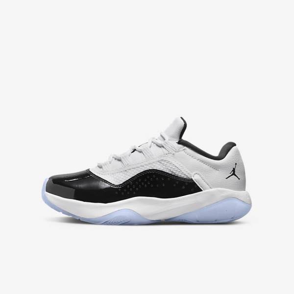 Nike Air Jordan 11 CMFT Low Older Otroci Superge Bela / Črna | NK154VFX