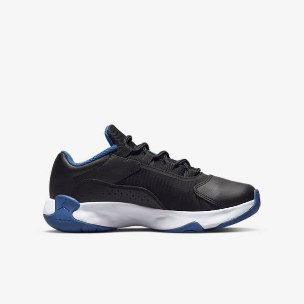 Nike Air Jordan 11 CMFT Low Older Otroci Jordan Čevlji Črna / Temno Modra / Bela | NK184EYQ