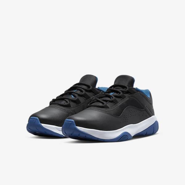 Nike Air Jordan 11 CMFT Low Older Otroci Jordan Čevlji Črna / Temno Modra / Bela | NK184EYQ