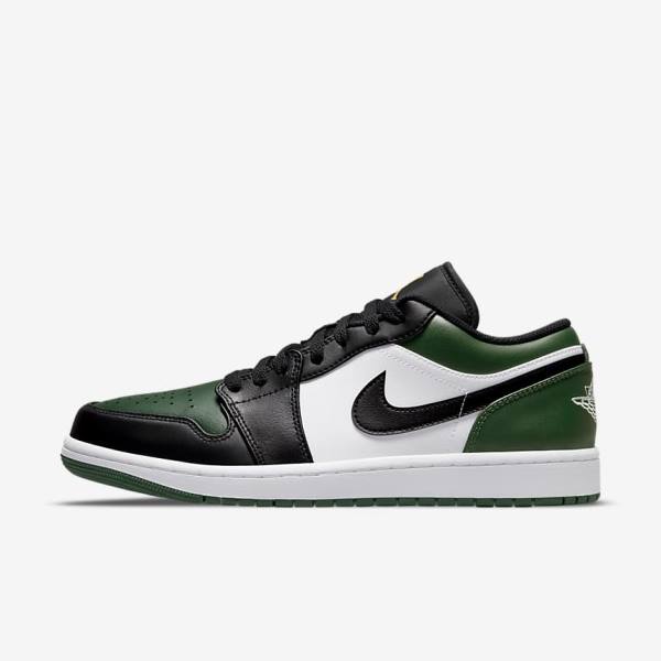 Nike Air Jordan 1 Low Moški Jordan Čevlji Zelena / Bela / Črna | NK179XPH