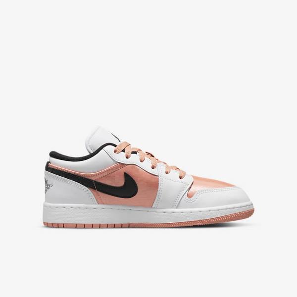 Nike Air Jordan 1 Low Older Otroci Jordan Čevlji Bela / Črna | NK471HZV