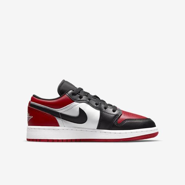 Nike Air Jordan 1 Low Older Otroci Superge Rdeča / Črna / Bela | NK250JNE