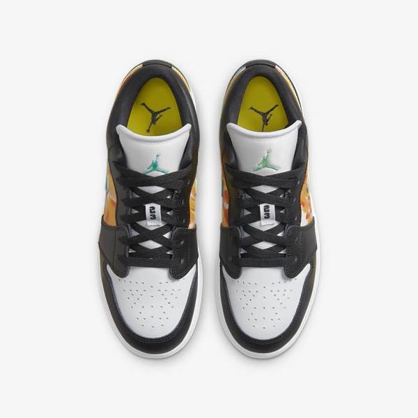 Nike Air Jordan 1 Low SE Older Otroci Superge Črna / Oranžna / Bela | NK425VKS