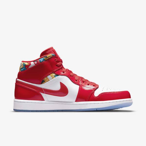 Nike Air Jordan 1 Mid SE Moški Superge Rdeča / Mornarica / Bela | NK147QIX