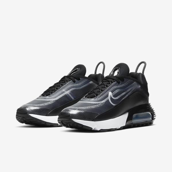 Nike Air Max 2090 Ženske Superge Črna / Kovinski Srebrna / Bela | NK673OKA