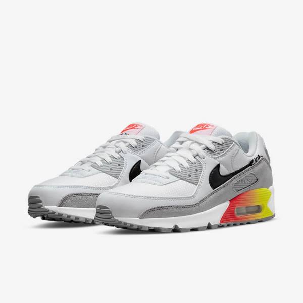 Nike Air Max 90 Air Max Month Moški Superge Siva / Svetloba Rdeča / Črna | NK498EQJ