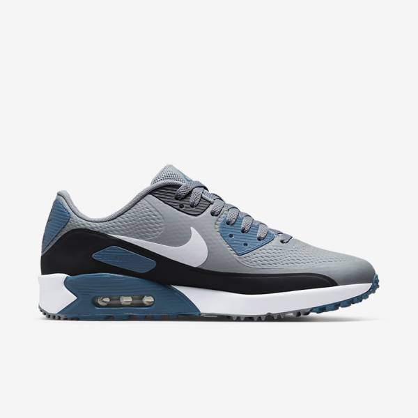 Nike Air Max 90 G Moški Čevlji Za Golf Siva / Črna / Bela | NK594QKI