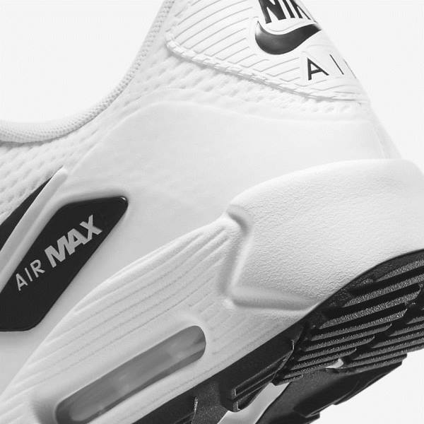 Nike Air Max 90 G Ženske Čevlji Za Golf Bela / Črna | NK417PLX