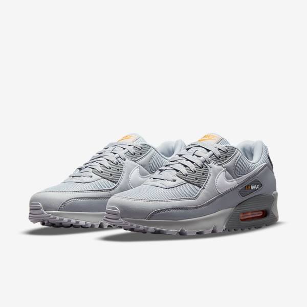 Nike Air Max 90 Moški Superge Siva / Bela | NK248XYL