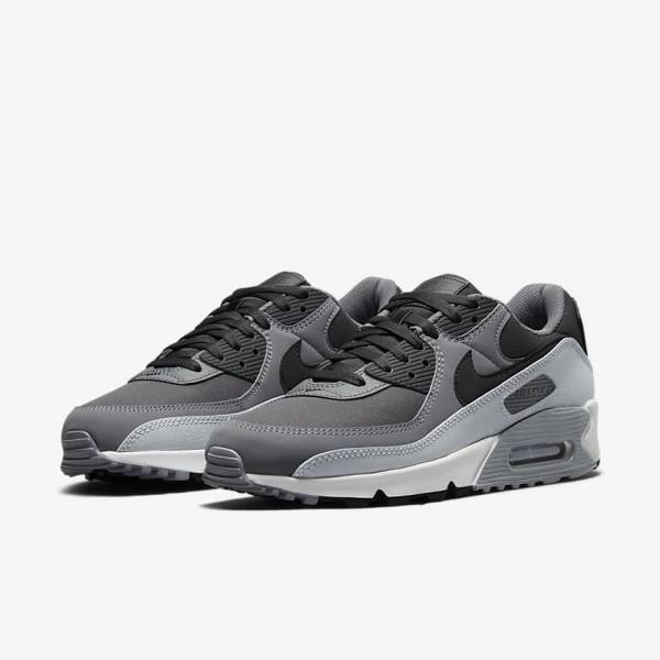 Nike Air Max 90 Moški Superge Temno Siva / Črna | NK267EOF