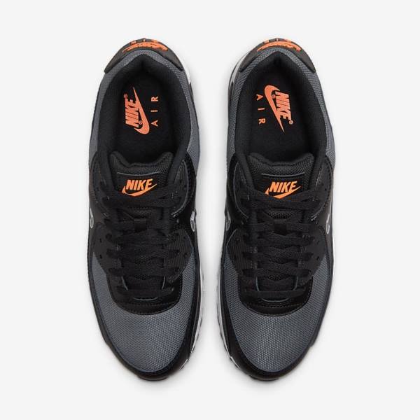 Nike Air Max 90 Moški Superge Črna / Oranžna / Siva / Bela | NK471SPX