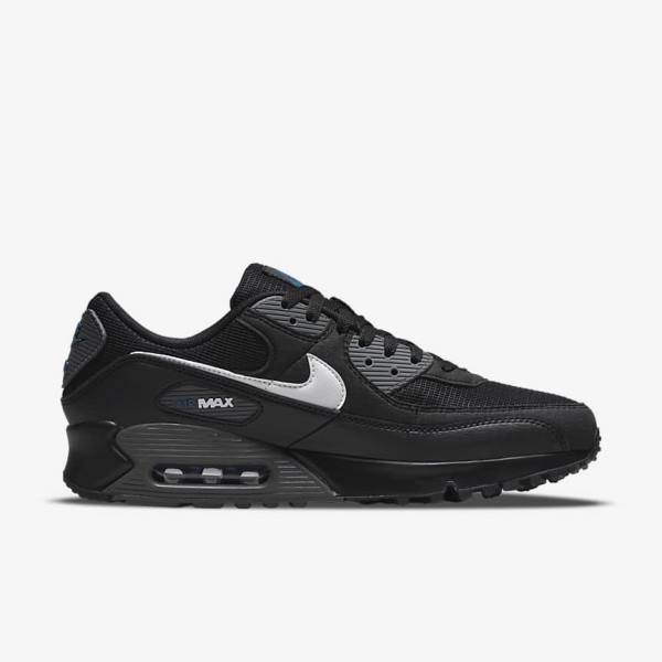 Nike Air Max 90 Moški Superge Črna / Siva / Bela | NK295AOL