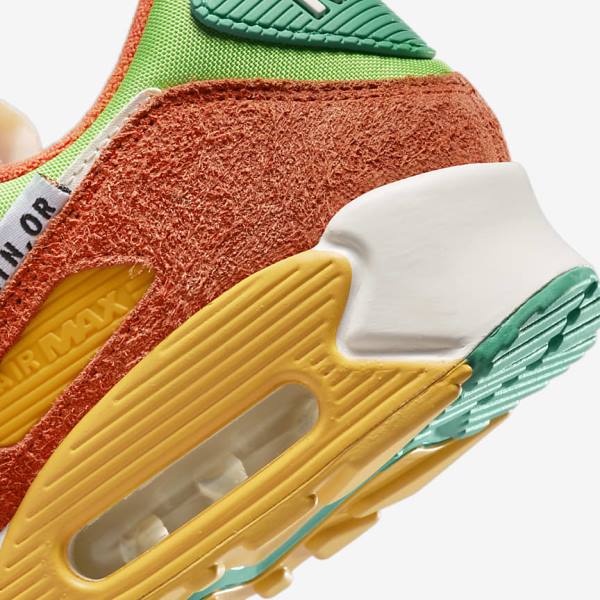 Nike Air Max 90 SE Moški Superge Zelena / Oranžna / Zelena | NK809NUM