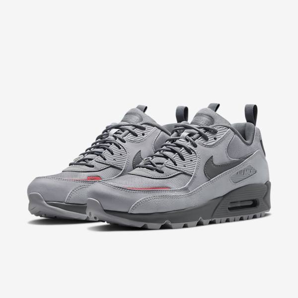 Nike Air Max 90 Surplus Moški Superge Siva / Roza Svetloba Modra / Siva | NK412EHA