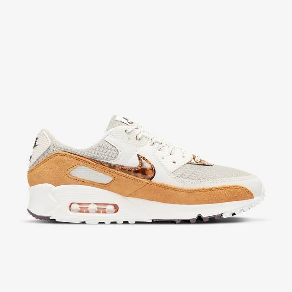 Nike Air Max 90 Ženske Superge Rjav / Svetloba Bež / Rumena | NK350UYA