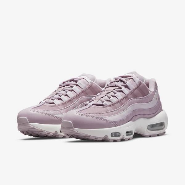 Nike Air Max 95 Ženske Superge Vijolična / Bela / Kovinski Srebrna | NK278YLM