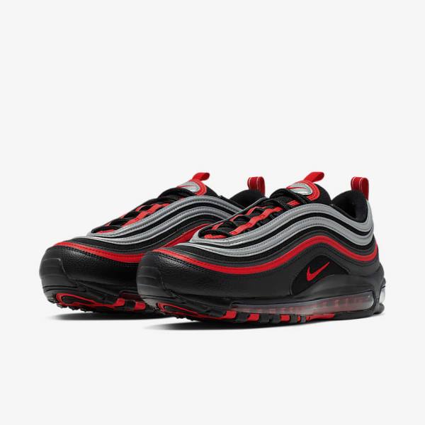 Nike Air Max 97 Moški Superge Črna / Kovinski Srebrna / Rdeča | NK403KVX