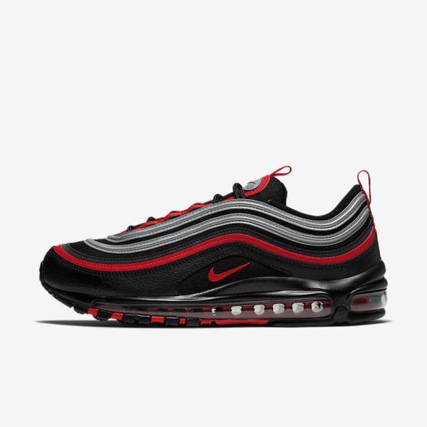 Nike Air Max 97 Moški Superge Črna / Kovinski Srebrna / Rdeča | NK403KVX