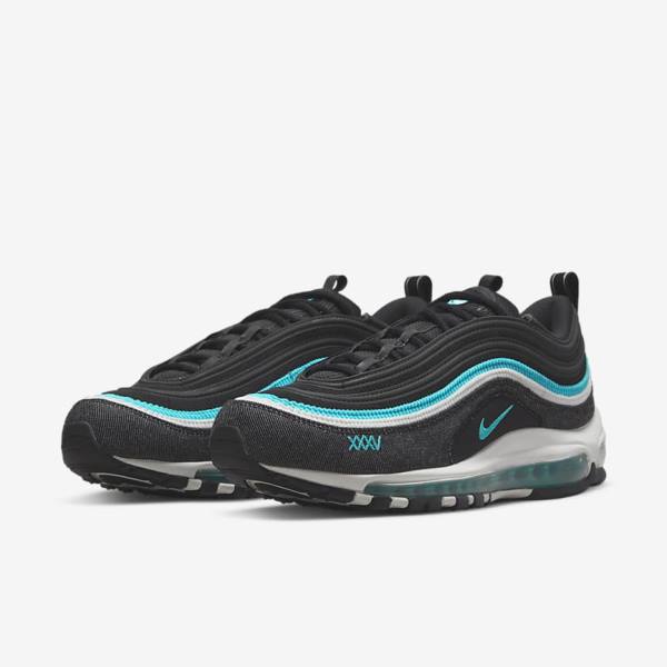 Nike Air Max 97 SE Moški Superge Črna / Bela / Turkizna | NK857QZX