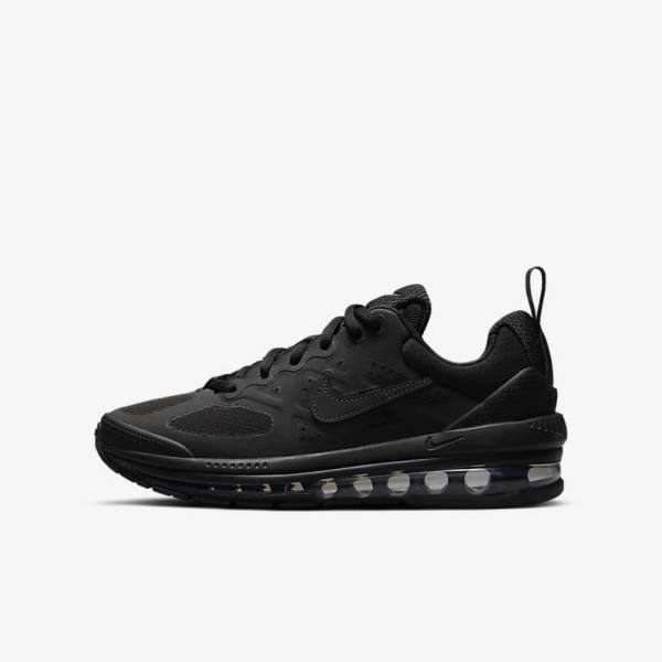 Nike Air Max Genome Older Otroci Pohodni Čevlji Črna / Temno Siva | NK872REL