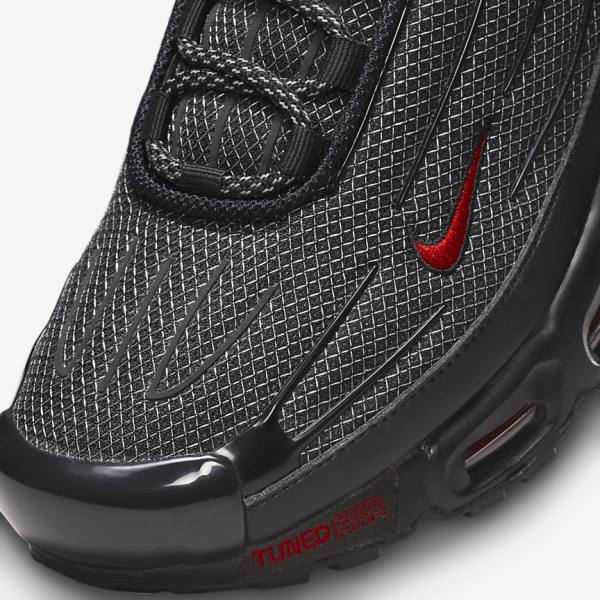 Nike Air Max Plus 3 Moški Superge Črna / Srebrna / Rdeča | NK975EXN