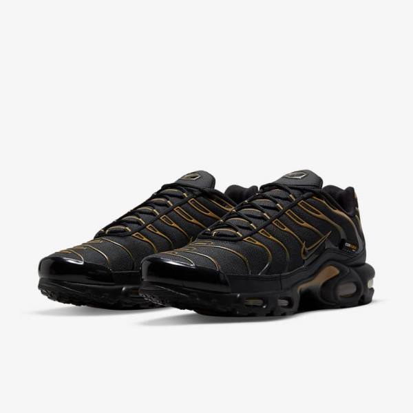 Nike Air Max Plus Moški Superge Črna / Rjav / Zlato | NK809EFN