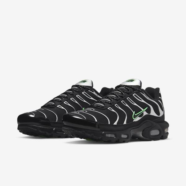 Nike Air Max Plus Moški Superge Črna / Zelena / Kovinski Srebrna / Črna | NK716KDS