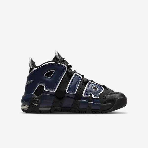 Nike Air More Uptempo Older Otroci Superge Črna / Mornarica / Bela / Rdeča | NK061OLP