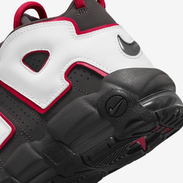 Nike Air More Uptempo Older Otroci Superge Siva / Črna / Rdeča / Bela | NK914NGD